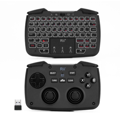 ZOWEETEK RII 2IN1 WIRELESS GAMEPAD & KEYBOARD BLK - KBD-ZW-RK707